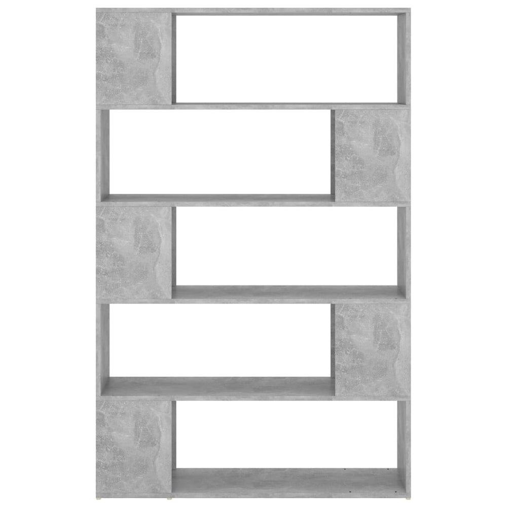 Boekenkast/kamerscherm 100x24x155 cm spaanplaat betongrijs MeubelReus
