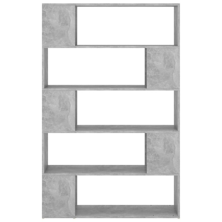 Boekenkast/kamerscherm 100x24x155 cm spaanplaat betongrijs MeubelReus
