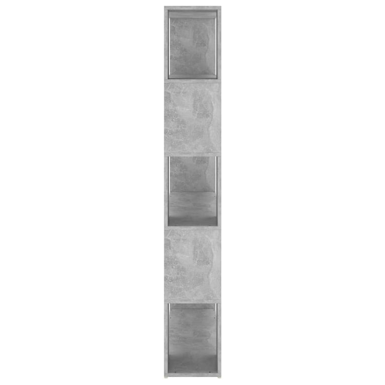 Boekenkast/kamerscherm 100x24x155 cm spaanplaat betongrijs MeubelReus