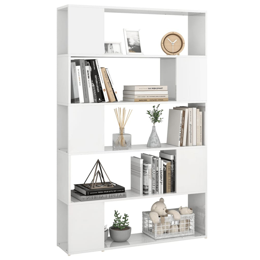 Boekenkast/kamerscherm bewerkt hout hoogglans wit MeubelReus