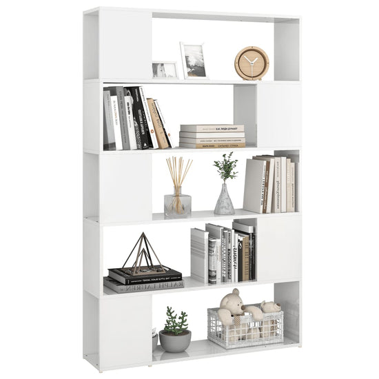 Boekenkast/kamerscherm bewerkt hout hoogglans wit MeubelReus
