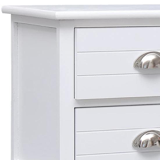 Tv-meubel 108x30x40 cm massief paulowniahout wit MeubelReus
