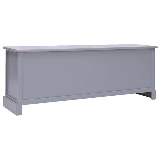 Tv-meubel 108x30x40 cm massief paulowniahout donkergrijs MeubelReus