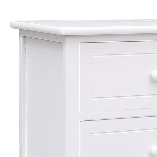Tv-meubel 108x30x40 cm massief paulowniahout wit MeubelReus