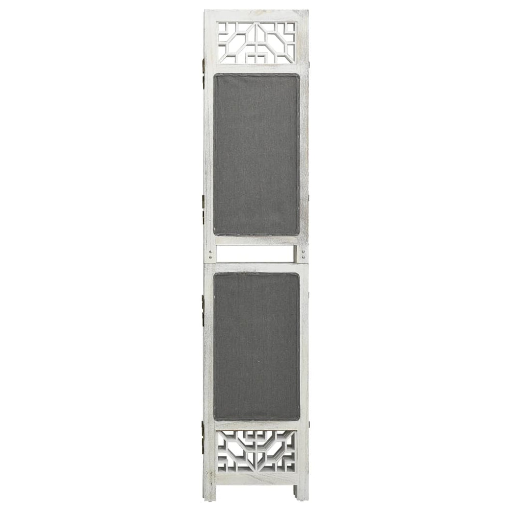 Kamerscherm met 3 panelen 105x165 cm stof grijs MeubelReus