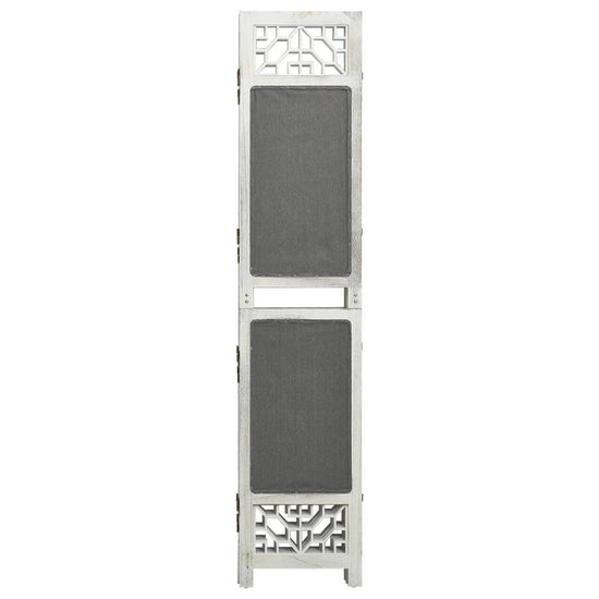 Kamerscherm met 3 panelen 105x165 cm stof grijs MeubelReus