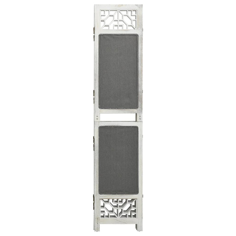 Kamerscherm met 3 panelen 105x165 cm stof grijs MeubelReus