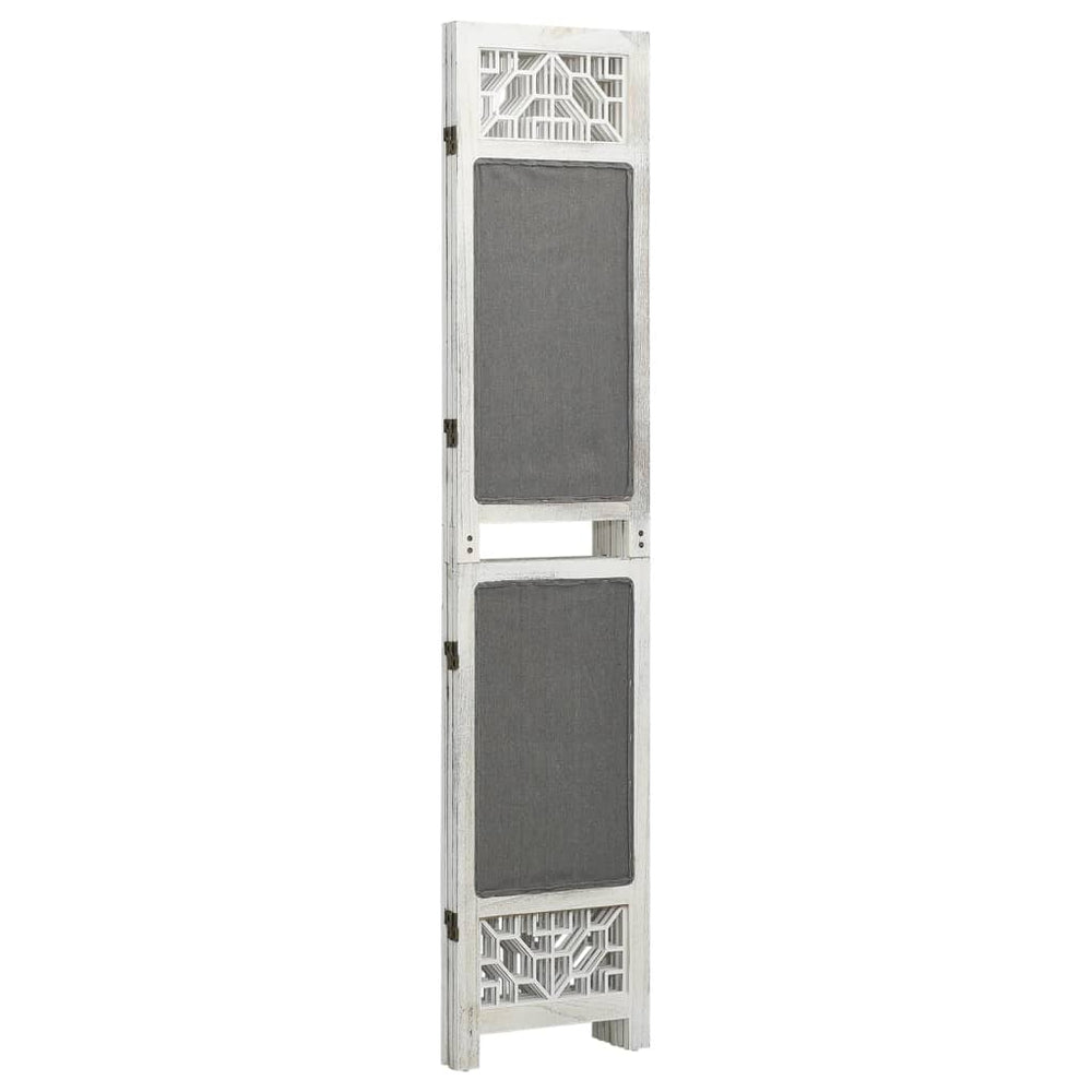 Kamerscherm met 3 panelen 105x165 cm stof grijs MeubelReus