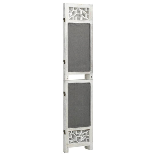 Kamerscherm met 3 panelen 105x165 cm stof grijs MeubelReus