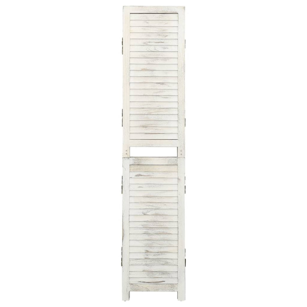 Kamerscherm met 3 panelen 105x165 cm hout antiekwit MeubelReus