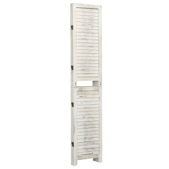 Kamerscherm met 3 panelen 105x165 cm hout antiekwit MeubelReus