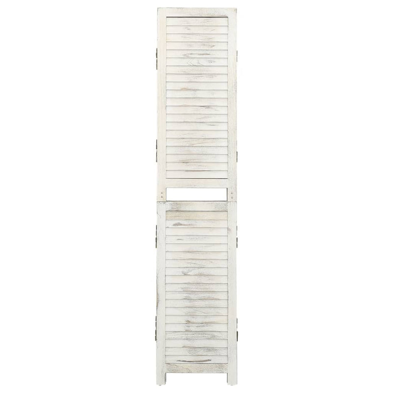 Kamerscherm met 4 panelen 140x165 cm hout crèmekleurig MeubelReus