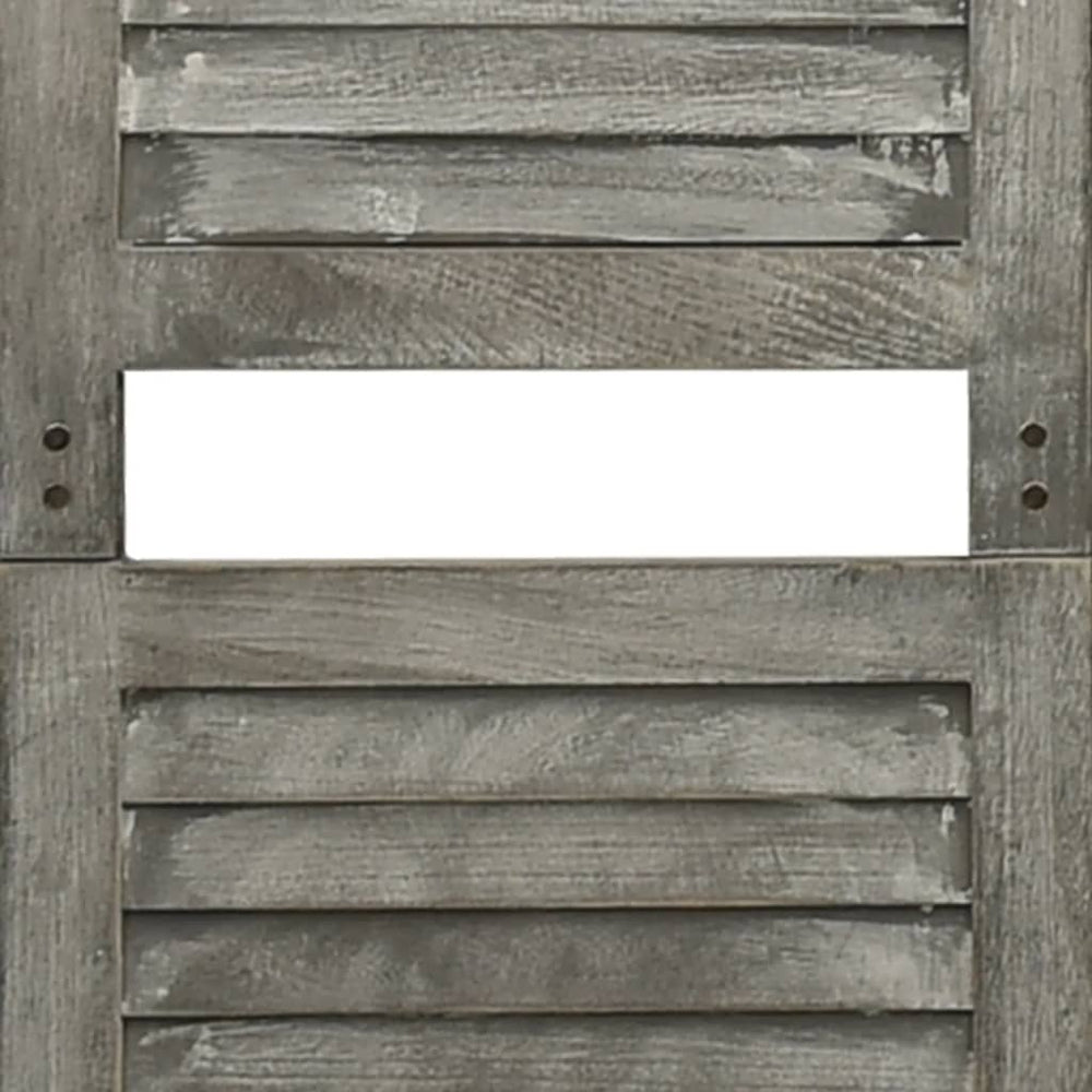 Kamerscherm met 3 panelen 106,5x166 cm massief hout grijs MeubelReus