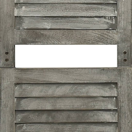 Kamerscherm met 3 panelen 106,5x166 cm massief hout grijs MeubelReus