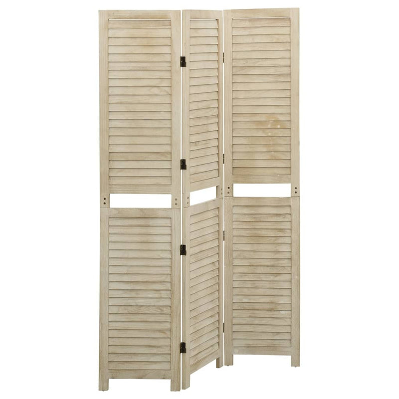Kamerscherm met 3 panelen 105x165 cm massief paulowniahout MeubelReus