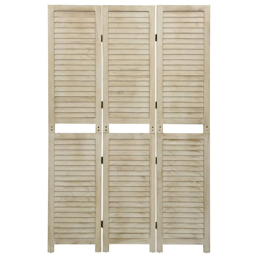 Kamerscherm met 3 panelen 105x165 cm massief paulowniahout MeubelReus