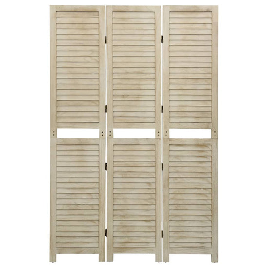 Kamerscherm met 3 panelen 105x165 cm massief paulowniahout MeubelReus