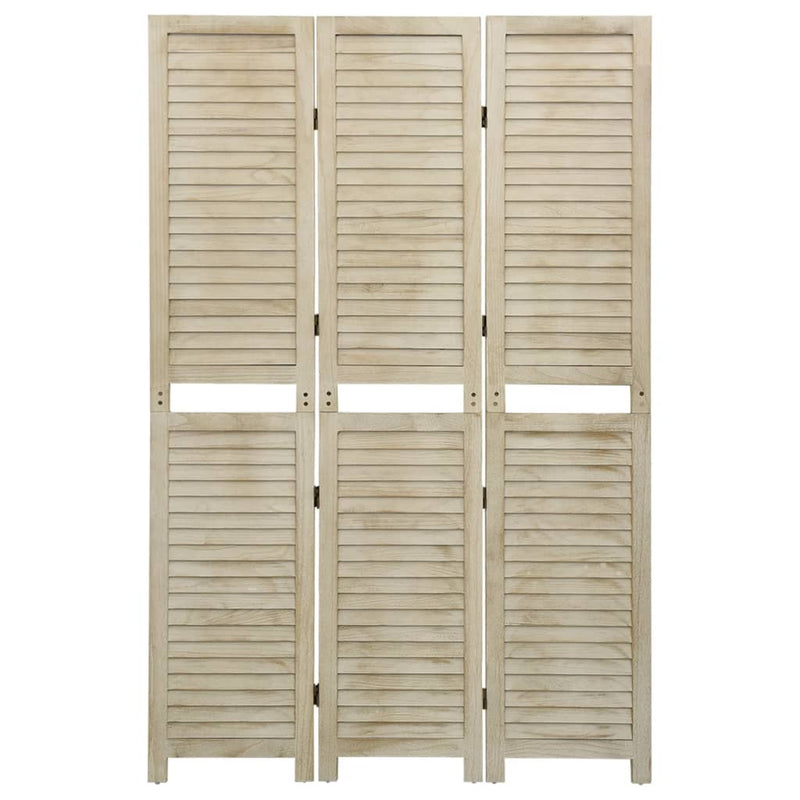 Kamerscherm met 3 panelen 105x165 cm massief paulowniahout MeubelReus