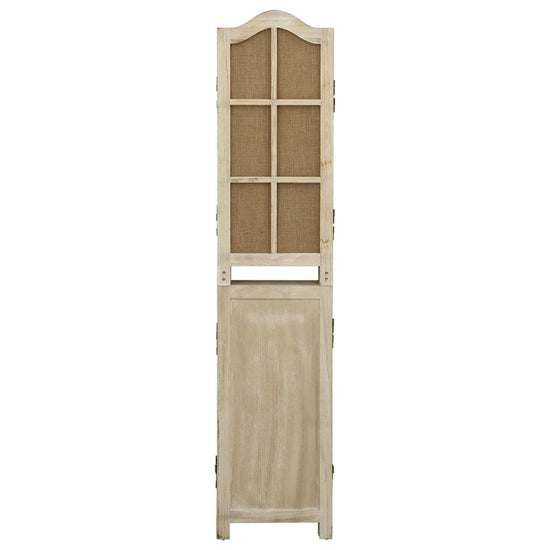 Kamerscherm met 6 panelen 214x165 cm stof bruin MeubelReus