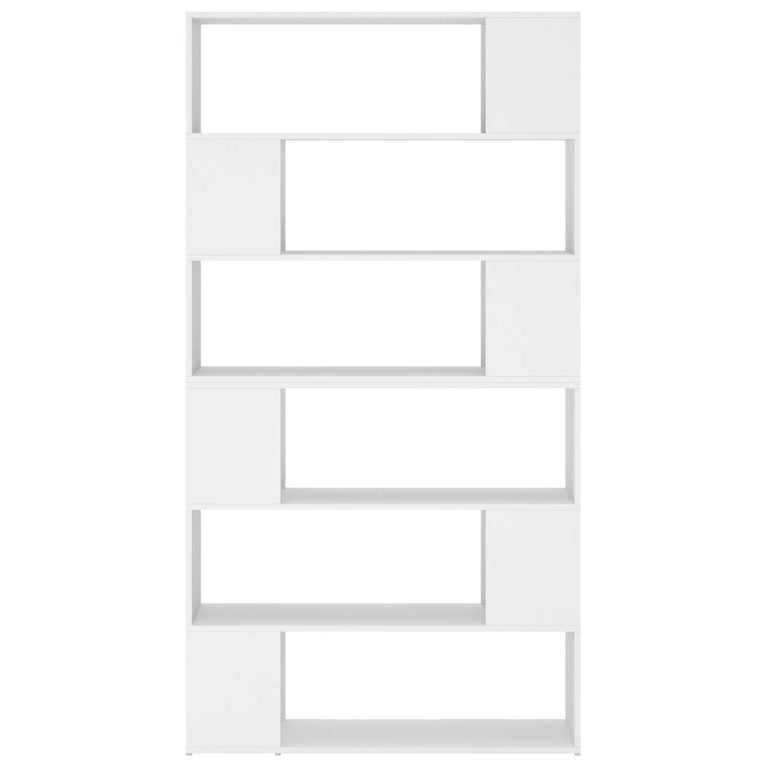 Boekenkast/kamerscherm 100x24x188 cm wit