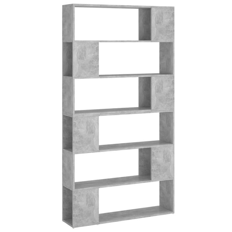 Boekenkast/kamerscherm 100x24x188 cm betongrijs MeubelReus