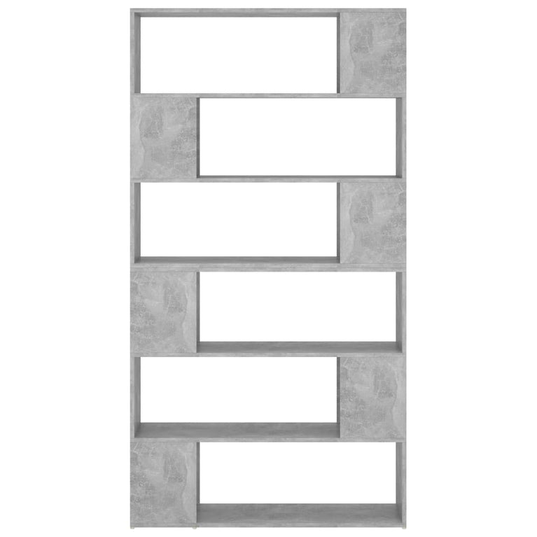 Boekenkast/kamerscherm 100x24x188 cm betongrijs MeubelReus