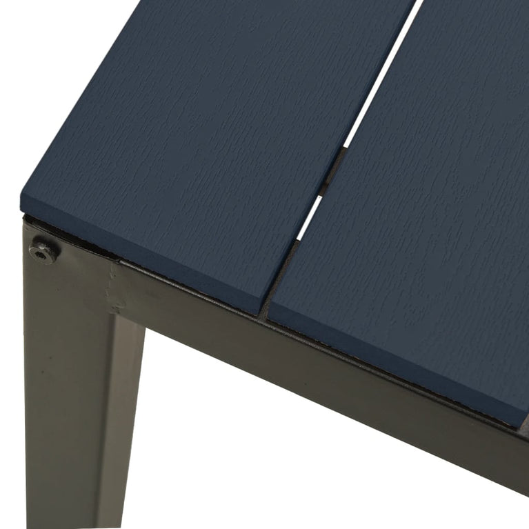 Tuinbank 110 cm staal en HKC zwart