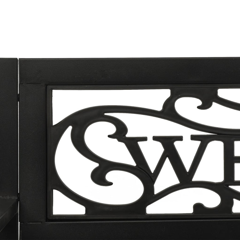 Schommelbank 125 cm staal en kunststof zwart MeubelReus