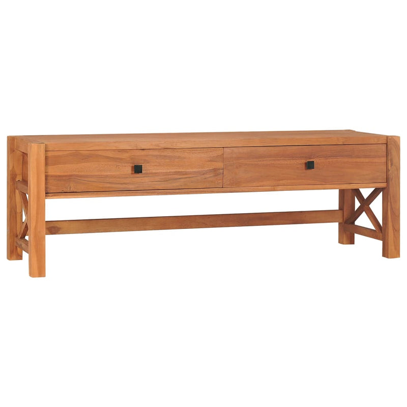 Tv-meubel met lades 120x40x45 cm massief teakhout MeubelReus