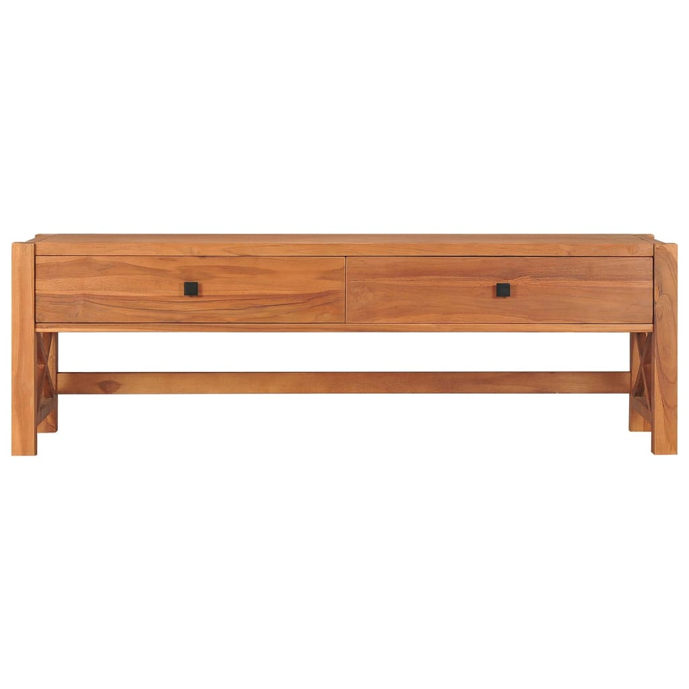 Tv-meubel met lades 120x40x45 cm massief teakhout MeubelReus