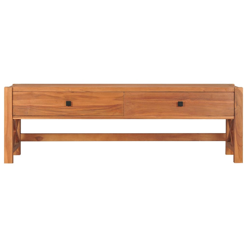 Tv-meubel met lades 120x40x45 cm massief teakhout MeubelReus