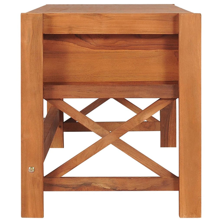 Tv-meubel met lades 120x40x45 cm massief teakhout MeubelReus