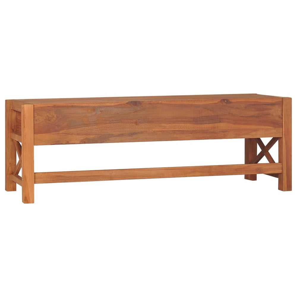 Tv-meubel met lades 120x40x45 cm massief teakhout MeubelReus
