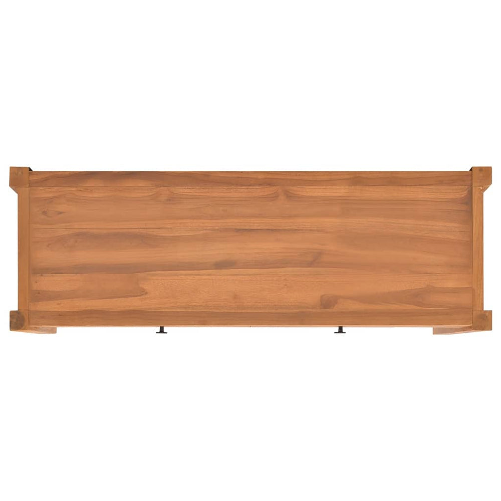 Tv-meubel met lades 120x40x45 cm massief teakhout MeubelReus