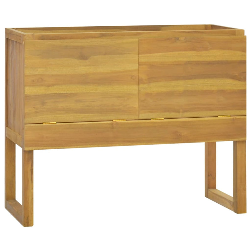 Badkamerkast 90x45x75 cm massief teakhout MeubelReus