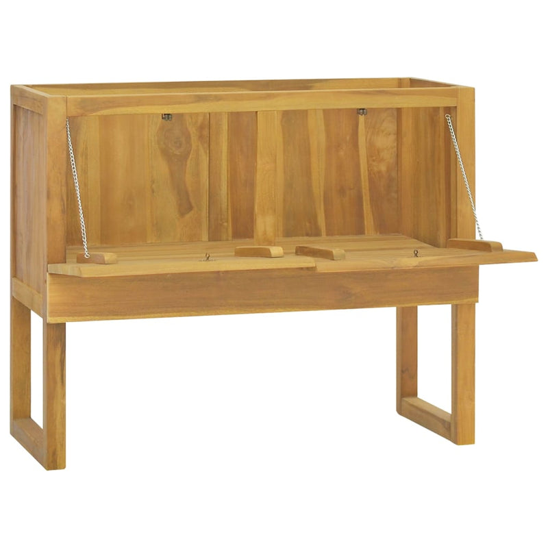 Badkamerkast 90x45x75 cm massief teakhout MeubelReus