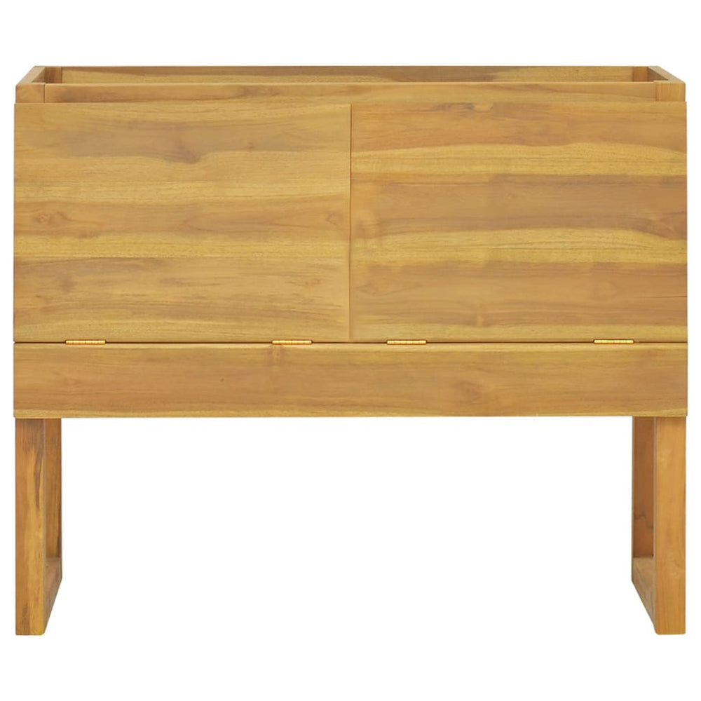 Badkamerkast 90x45x75 cm massief teakhout MeubelReus