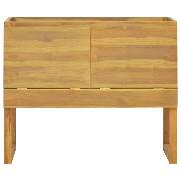 Badkamerkast 90x45x75 cm massief teakhout MeubelReus