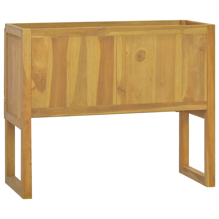 Badkamerkast 90x45x75 cm massief teakhout MeubelReus