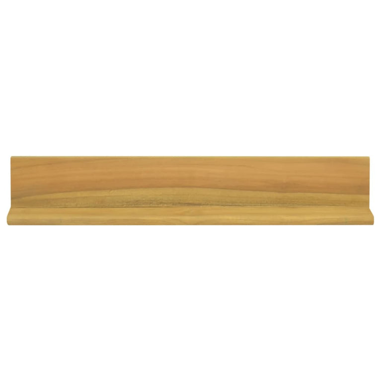 Wandschappen 2 st 60x10x10 cm massief teakhout MeubelReus