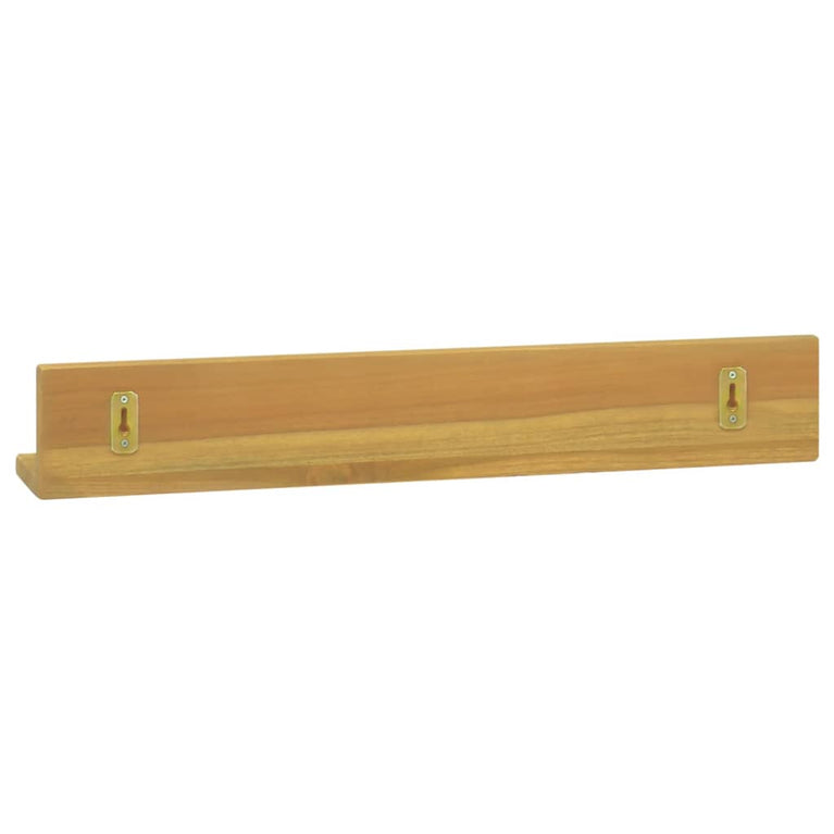 Wandschappen 2 st 60x10x10 cm massief teakhout MeubelReus