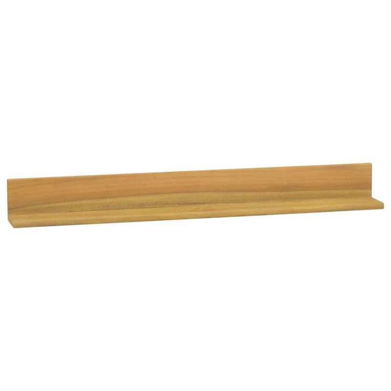 Wandschappen 2 st 90x10x10 cm massief teakhout MeubelReus