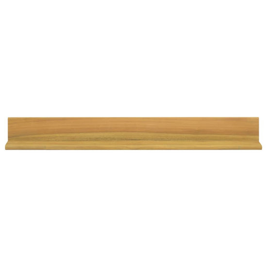 Wandschappen 2 st 90x10x10 cm massief teakhout MeubelReus