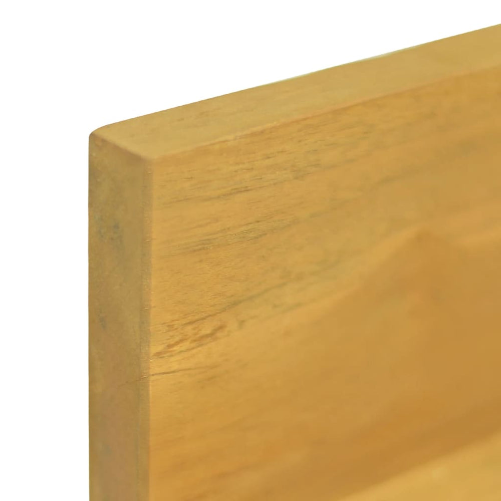 Wandschappen 2 st 90x10x10 cm massief teakhout MeubelReus