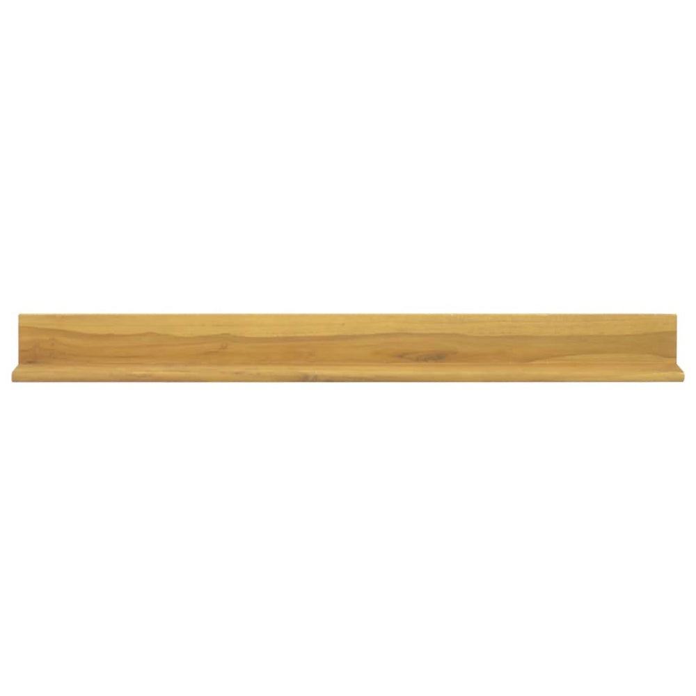 Wandschappen 2 st 110x10x10 cm massief teakhout MeubelReus