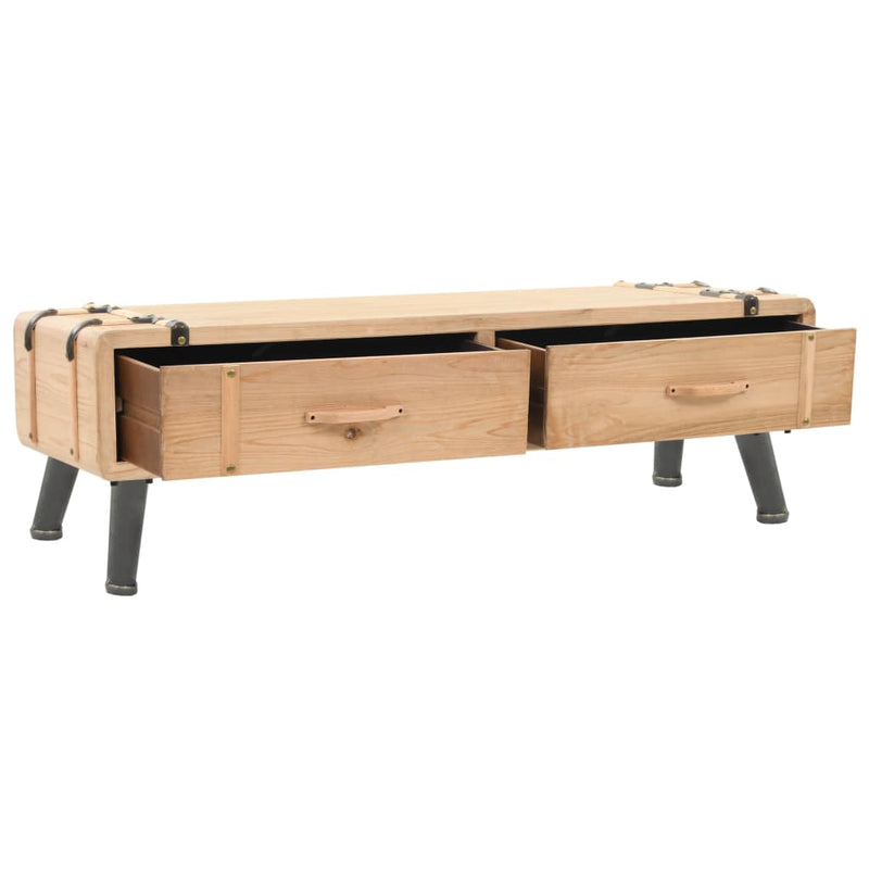 Tv-meubel 110x33x35 cm massief vurenhout MeubelReus