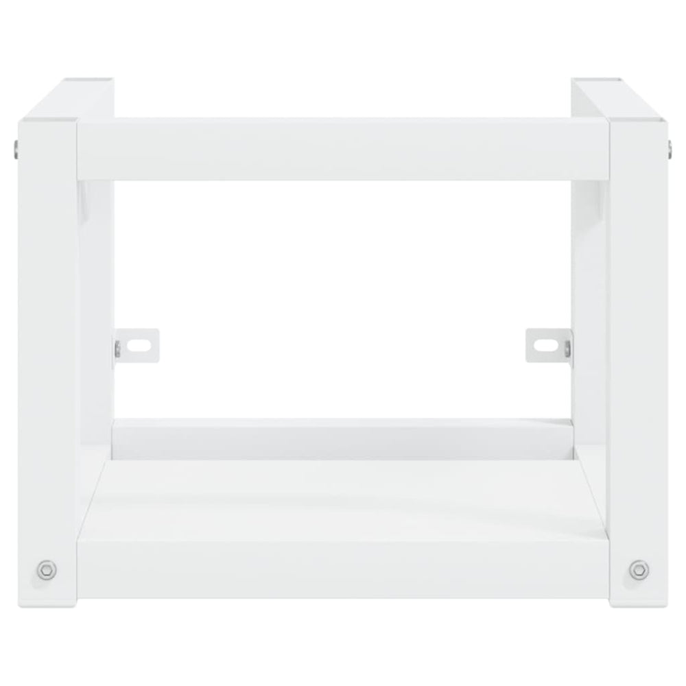 Wastafelframe wandgemonteerd 40x38x31 cm ijzer wit MeubelReus
