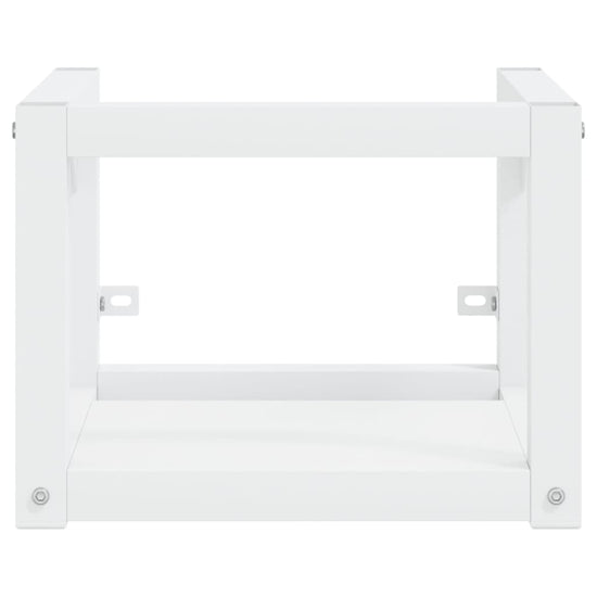 Wastafelframe wandgemonteerd 40x38x31 cm ijzer wit MeubelReus