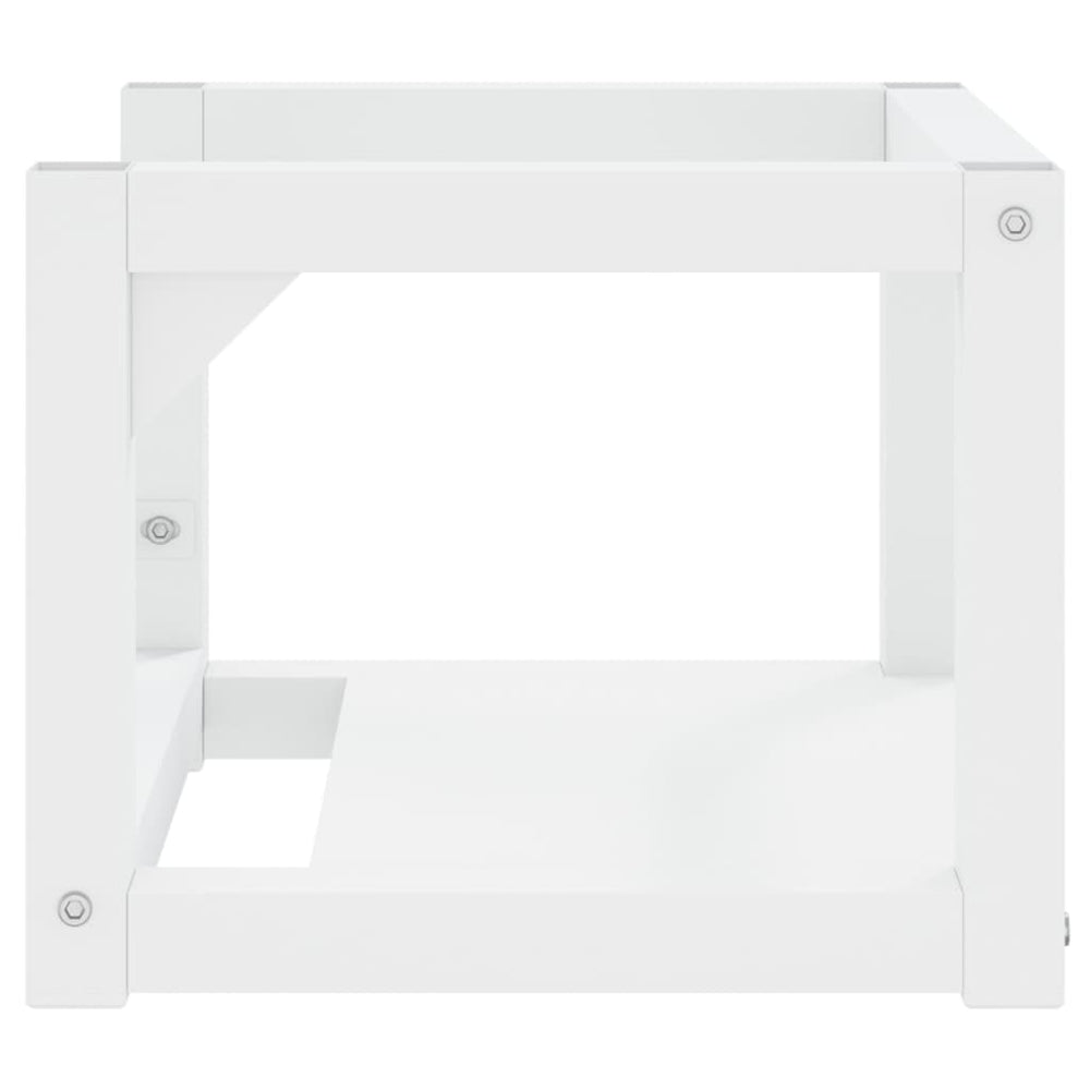 Wastafelframe wandgemonteerd 40x38x31 cm ijzer wit MeubelReus