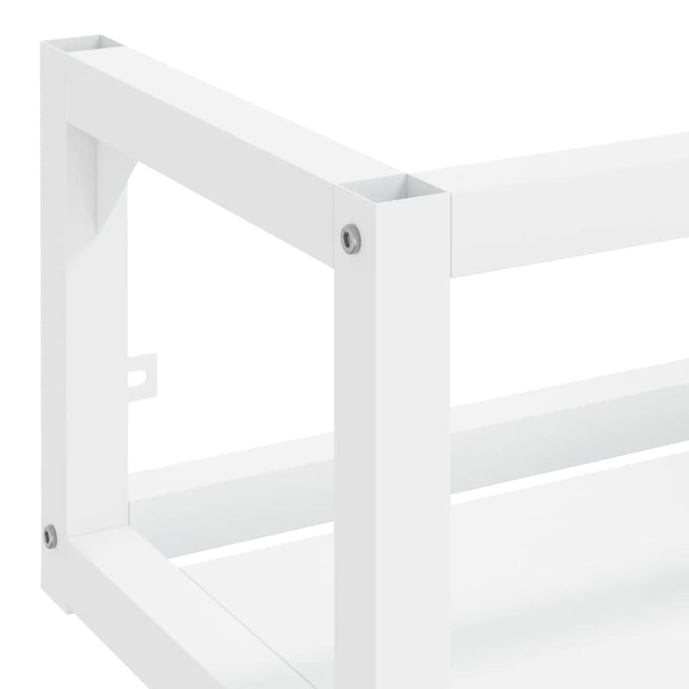 Wastafelframe wandgemonteerd 40x38x31 cm ijzer wit MeubelReus